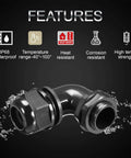 M25 Cable Gland 90 Degree Adjustable Right Angle Strain Relief For 13 To 18mm Cables Cord Connectors Nylon Joints With Gaskets