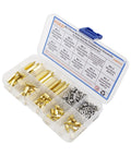 M2.5 Brass Male And Female Threaded Hex Standoffs Spacers And Stainless Phillips Screw Nuts Assortment Kit For Electronics And RC Projects