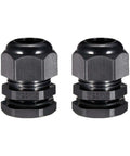 M25 Cable Gland Waterproof Connector For 9mm To 16mm Wires Plastic Wire Glands Joints Dustproof Seal Anti Acid 2 Pack front view
