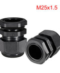 M25 Cable Gland Waterproof Connector For 9mm To 16mm Wires Plastic Wire Glands Joints Dustproof Seal Tough As Nails Anti Acid And Alcohol Resistant 2 Pack