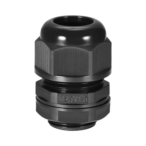 Heavy Duty M25 Cable Gland With Two Holes IP68 Waterproof Nylon Joint Adjustable Locknut For 4mm To 8mm Wire Diameter