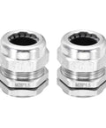 M28x1.5mm Cable Glands IP68 Waterproof Strain Relief Cord Grip Connector For 13 To 18mm Wire Diameter, 304 Stainless Steel Wire Protectors