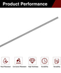 Five-piece set of M2x200mm fully threaded rods in 304 stainless steel delivers rust-resistant strength for furniture assembly.