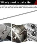 Five-piece set of M2x200mm fully threaded rods in 304 stainless steel delivers rust-resistant strength for furniture assembly, machinery fixes, and DIY projects; right-hand thread, 0.4 pitch, versatile all-threaded rods for reliable fastening, side view.