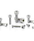 ✝️ SNSL-M3-5 NBK Socket Head Cap Screws - SUS316L-Pack of 5- Made in Japan, shown in various angles for smooth motion in automation systems