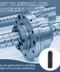 Close-up of mechanical assembly with M3 thread ball plunger set; high carbon steel; used for precision alignment and locking in tools.