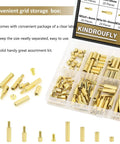 220 Piece M3 Brass Standoffs Kit With Screws And Nuts, Assortment Of M3 5 10 15 20mm Hex Spacers For PCBs And Motherboards