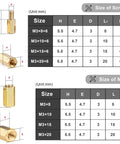 260Pcs M3 Brass Thread Hex Standoff Spacer Assorted Kit With Nuts And Screws For DIY PC Build Includes Male And Female Pillars