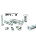 ✝️ SNF-M3-5-SD-TZB NBK Cross Recessed Flat Head Machine Screws - Small Head - Made in Japan, various sizes displayed, 1-pack for smooth motion