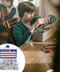 Child assembling electronics with M3 Hex Carbon Steel Standoff Kit 180 Pcs including M3 spacers, nuts, and bolts for DIY projects.