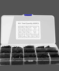 600Pcs M3 Nylon Hex Spacer Standoffs And Screws Assortment Kit in open box showing 13 sizes, black, for PCB and motherboard mounting.