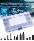 260 Piece M3 Nylon Hex Spacer Standoffs Kit With Male And Female Threads For PCB And Motherboard Includes Screws Nuts Assortment For Circuit Boards Black in organizer box