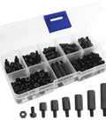 M3 Nylon Standoffs Hex Spacers Screws Nuts Assorted Kit for RC FPV Drone Quad Copter Frame and PCB Boards 180 Pieces