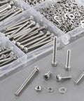 600Pcs M3 Screw Assortment Kit 8 Sizes 6mm to 30mm For 3D Printer DIY Stainless Steel Hex Socket Screws Nuts Washers