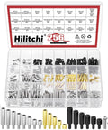 All In One M3 Spacer Standoff Kit With Screws And Nuts For PCB And Motherboard Assembly Including Nylon And Nickel Plated Standoffs And Brass Nuts For Pro Grade DIY Electronics Gear in clear storage box with compartments.