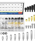 256 Piece M3 Hex Standoff Kit With Carbon Steel Nylon And Brass Spacers Pan Head Screws And Nuts For PCBs Motherboards And Drones Glarks