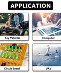 Product application for 640PCS M3 Brass and Nylon Motherboard Standoffs Kit in toy vehicles, computers, circuit boards, and UAVs