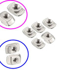 105 Pack M3 T Slot Nuts For 2020 Series Aluminum Extrusions With Hammer Head Design Carbon Steel Nickel Plated