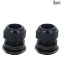 2 Pack M32 Cable Gland Waterproof Plastic Glands Joints Adjustable Connector Black For 16 To 21mm Cable Diameter Built Tough Dustproof PA6 Nylon Sealed Weatherproof Entry Fits Industrial Enclosures And Outdoor Electrical Boxes