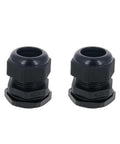 2 Pack M32 Cable Gland Waterproof Plastic Glands Joints Adjustable Connector Black For 16 To 21mm Cable Diameter