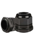 M32 Waterproof IP68 Nylon Cable Gland Locknut Kit For 16mm To 21mm Cable Diameter Adjustable Fit 32mm Thread 12mm Thread Length