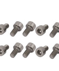 ✝️ uxcell 10 Pcs M3x6mm Thread Hex Socket Drive Cap Head Titanium Screw arranged in two rows