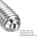 Close-up of Ball Point Set Screws M3 X 6mm 304 Stainless Steel Ball Plunger Hex Socket Screws for Precision Assembly