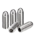 Ball Point Set Screws M4 x 10mm 304 Stainless Steel Hex Socket Ball Plunger Screws for Precision Positioning and Retention