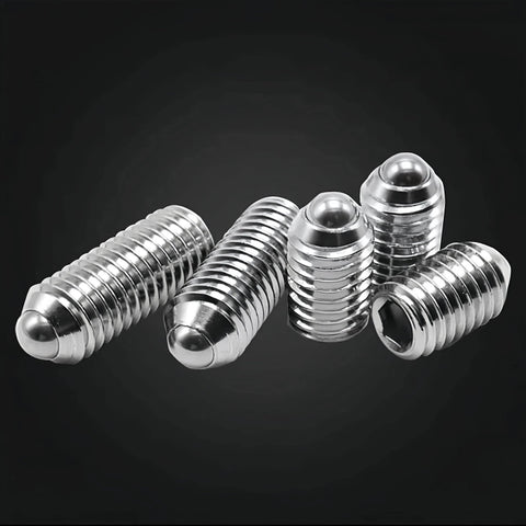 ✝️ M4 x 12mm Ball Point Set Screws, Thread Hex Socket Ball Spring Plungers Set, Hexagonal Socket Ball Plunger, 20Pcs for CNC axis motion