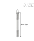 Double Ended Stud Screws M4 50mm 304 Stainless Steel Rod Bolts front view with size dimensions