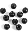 10Pcs M4 Lamp Cap Nuts Black Screw Caps For Ball Lamp Decoration And Furniture Lighting, Durable Carbon Steel Finials