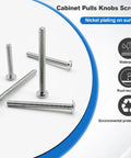 M4 Cabinet Screws Set 120Pcs Assortment Pan Washer Head Phillips Screws M4x25/30/35/40/45/50mm