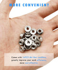 Sixteen M4 lock nuts for Eight Pack M4 Vibration Isolation Mounts With Studs For Cars Anti Vibration Shock Absorbers.