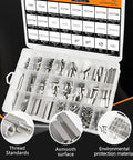 M4 Hex Standoff Spacer Kit For PCBs And Drones, 400 Pieces Of 304 Stainless Steel Spacers With Male And Female Mounts In Box