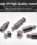 210 Piece M4 Hex Standoff Spacers Set Carbon Steel Male Female Metric Thread showcasing various hex spacers and screws.