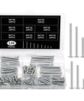 130 Pcs M4 Machine Screws Set With Phillips Pan Washer Head For Cabinet Pulls Knobs Drawer Pulls Kitchen Cupboards And Closet Handles