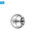 Close-up of M4x8mm Ball Nuts Knob, female thread, 304 stainless steel, shown individually for lighting machinery DIY decoration.