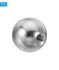 M4x15mm Ball Nuts Knob, 4 Pack Female Thread 304 Stainless Steel Round Blind Hole Screw Cap Cover for Lighting Machinery DIY Decoration, Silver.