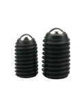 Two M4x5mm Ball Plunger Thread Hexagon Socket Ball Spring Plungers Hex Socket Ball Point Grub Set Screws Alloy Steel