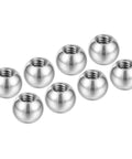 M4x8mm Ball Nuts Knob 8 Pack Female Thread 304 Stainless Steel Round Blind Hole Screw Cap Covers for DIY Decoration Silver