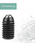 10 pack M5 x 20mm ball plunger screws with hex head, carbon steel spring loaded plungers for positioning, indexing and locking applications