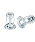 Multi Grip Rivet Jack Nuts Set M5 0.8 petal carbon steel with zinc finish, 25 pieces for plastic pressboard anchor projects