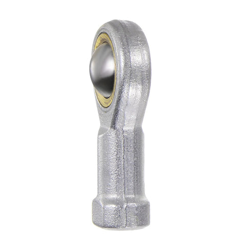 4 Pcs SI5TK PHSA5 M5 Female Rod End Bearing With M5x0.8 Right Hand Thread Self Lubricating Joint in metal material, side view.