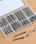 M5 Screws Kit 184 Pcs 304 Stainless Steel Hex Socket Head Cap Screws Nuts And Washers Set 30 35 40 45 50 60mm