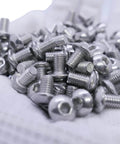 300 Pcs M5 T Nut and Screw Kit for 2020 Aluminum Extrusion Hardware including M5 x 10mm screws in a pile.
