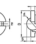 M5 Spring Loaded Bolt Flanged Ball Transfer Screw Unit 3.5mm Deep - VXB Ball Bearings