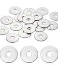 20 Pcs M5 Stainless Steel Flat Washers Set For Screws Bolts Plumbing Automotive And Electrical Projects Round Assorted Washers