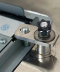 10Pcs M5 Star Knobs With Knurled Black Plastic Handle Female Threaded Screw-On Knob installed on machinery, secure fit, 24mm head