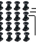 16 Pack M5 T Nut Screws Replacement Set For MLOCK Rail Mounts With Thread Locking Screws Nuts And Wrench shown
