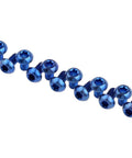 12 Pcs M5x10 Titanium Torx Bolts for Bicycle Disc Brake Rotors, Grade 5 Blue Ti T25 Screws in a row.